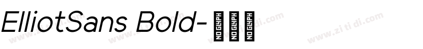 ElliotSans Bold字体转换